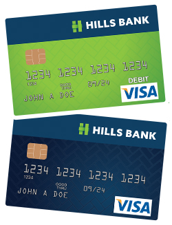 Hills Bank Debit or Credit Cards with Visa Account Updater Image