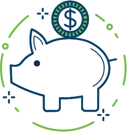 Piggy bank icon